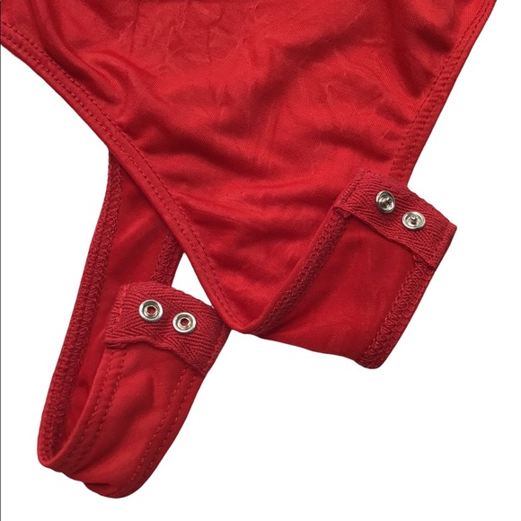 ASTR - ASYMMETRICAL BODYSUIT Salsa (color) - NWOT Size M - Picture 7 of 16